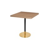 Café-Tisch OMEGA R mit Holzfurnierplatte