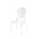 Der Stuhl für Braut und Bräutigam ZEUS transparent