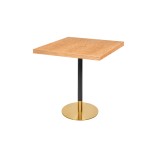 Café-Tisch OMEGA R mit Holzfurnierplatte