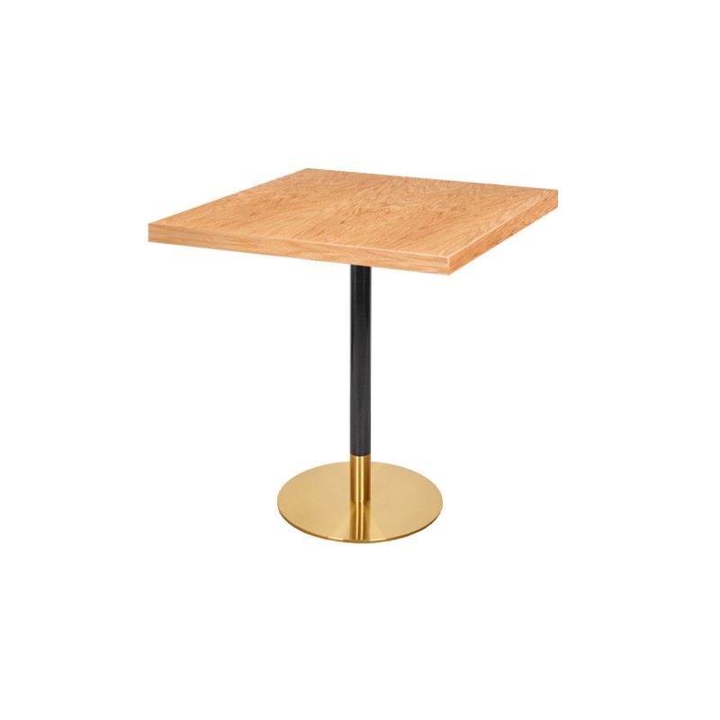 Café-Tisch OMEGA R mit Holzfurnierplatte