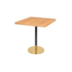 Café-Tisch OMEGA R mit Holzfurnierplatte