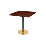 Café-Tisch OMEGA R mit Holzfurnierplatte
