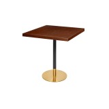 Café-Tisch OMEGA R mit Holzfurnierplatte