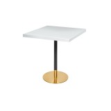 Café-Tisch OMEGA R mit Holzfurnierplatte