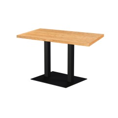 Café-Tisch ALFA XL DUO mit furnierter Holzplatte