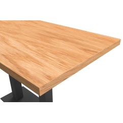 Café-Tisch OMEGA DUO mit Holzfurnierplatte
