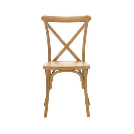 CROSS-BACK POLYWOOD Hochzeitsstuhl natürliche