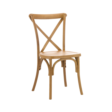 CROSS-BACK POLYWOOD Hochzeitsstuhl natürliche
