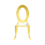 Metallener Hochzeitsstuhl Glamour Tap Gold–Weiß