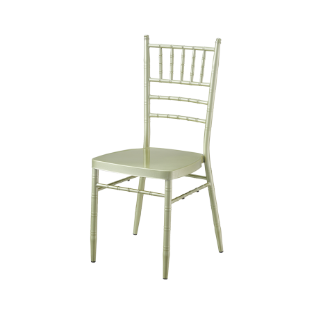Metall-Hochzeitsstuhl CHIAVARI TIFFANY Champagner