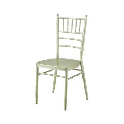 Metall-Hochzeitsstuhl CHIAVARI TIFFANY Champagner