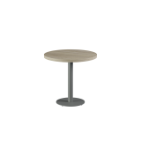 Bistrotisch ALFA R grau mit Laminierte-Platten