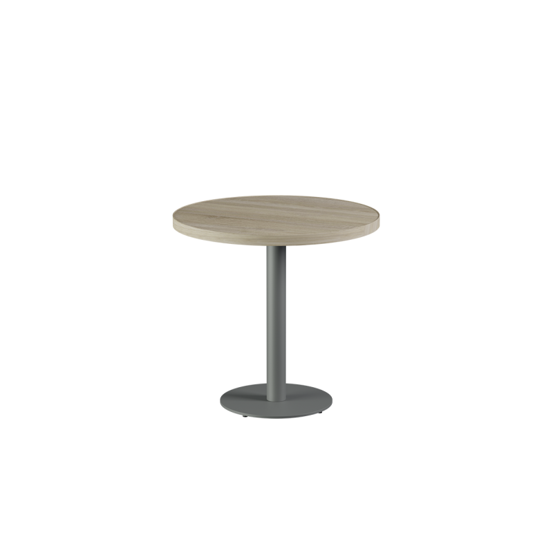 Bistrotisch ALFA R grau mit Laminierte-Platten