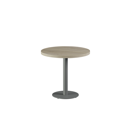 Bistrotisch ALFA R grau mit Laminierte-Platten