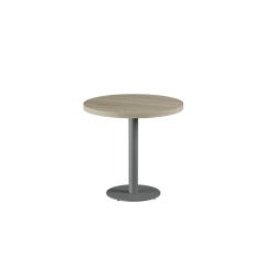 Bistrotisch ALFA R grau mit Laminierte-Platten