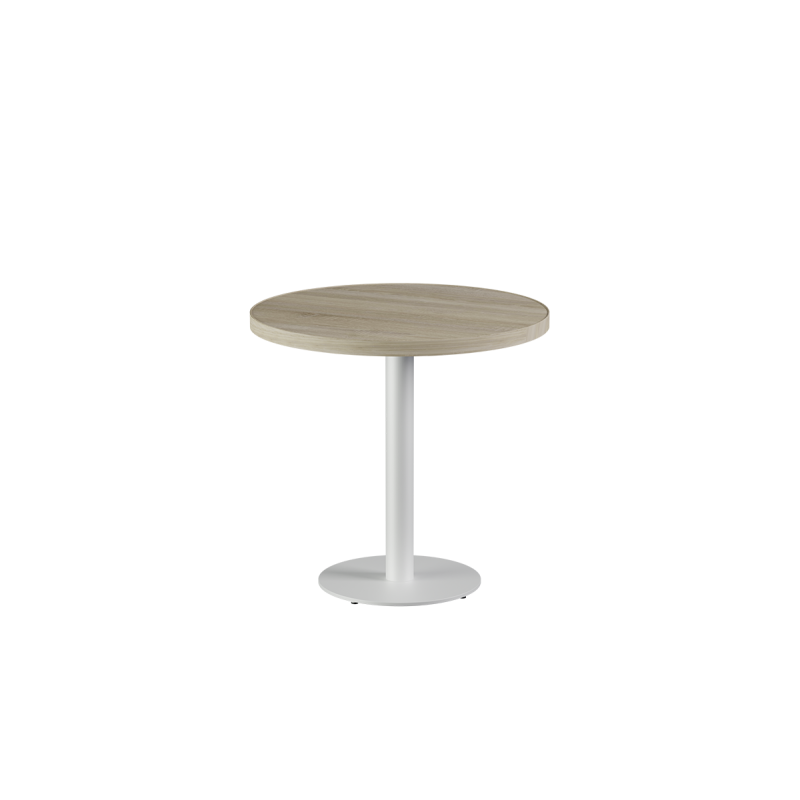 Bistrotisch ALFA R weiss mit Laminierte-Platten