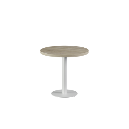 Bistrotisch ALFA R weiss mit Laminierte-Platten