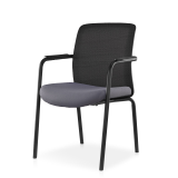 Konferenzstuhl FORMO schwarz-grau