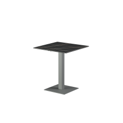 Biergarten-Tisch ALFA S mit grauer Tischplatte aus gesintertem Quarzstein