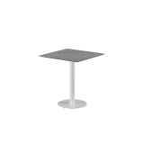 Biergarten-Tisch ALFA R weiße tischplatte aus gesintertem Quarzstein