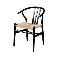 Holz Restaurantstuhl WISHBONE schwarz