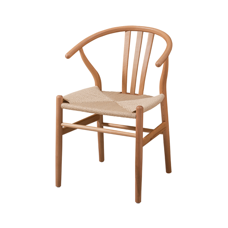 Holz Restaurantstuhl WISHBONE natürlich