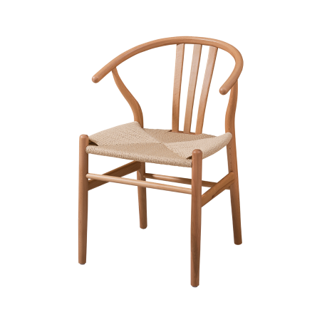 Holz Restaurantstuhl WISHBONE natürlich