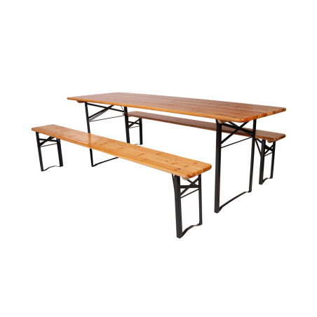 Bierzeltgarnitur WOODY 180x50 CM