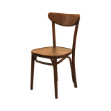 Holz Restaurantstuhl BOOMERANG walnuss