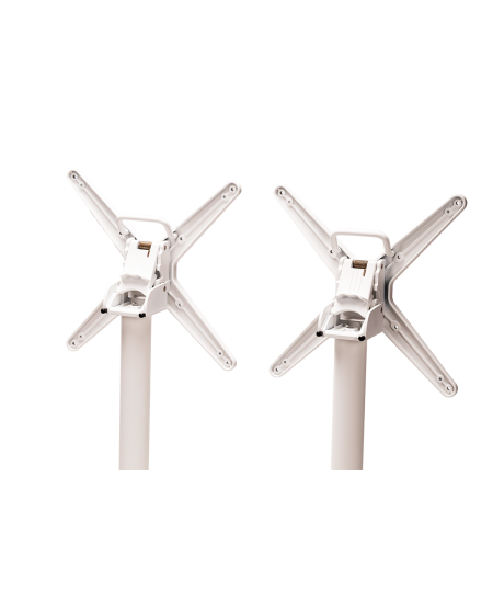 Tisch CROSS COMFORT DUO Weiß mit HPL-Platten