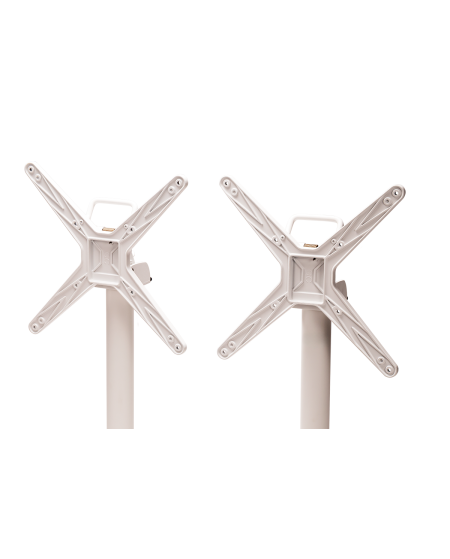 Tisch CROSS COMFORT DUO Weiß mit HPL-Platten