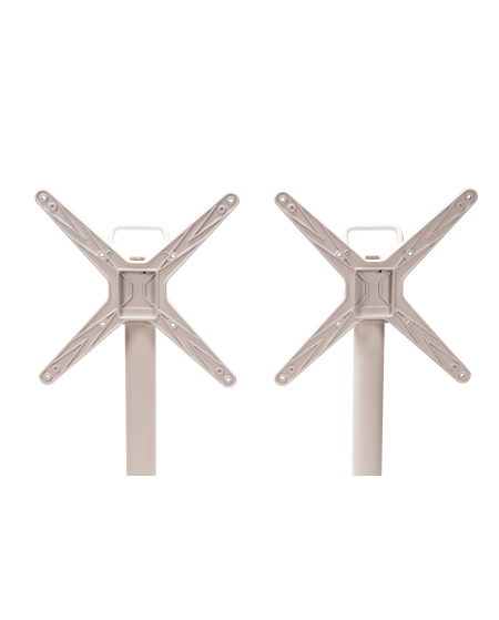 Tisch CROSS COMFORT DUO Weiß mit HPL-Platten