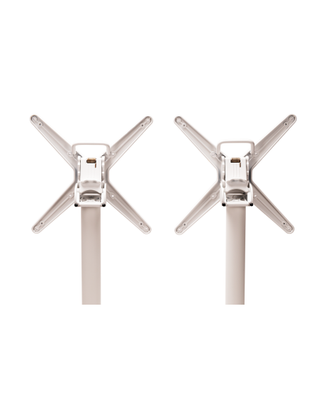 Tisch CROSS COMFORT DUO Weiß mit HPL-Platten