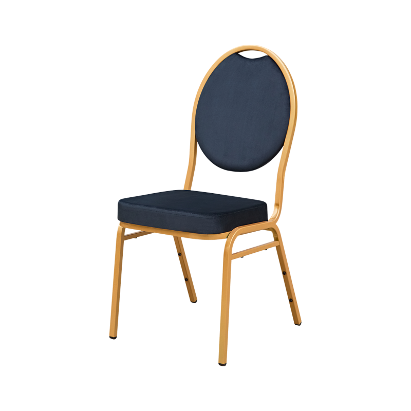 Stapelstühle / Bankettstühle HERMAN MODERN Schwarz Velours