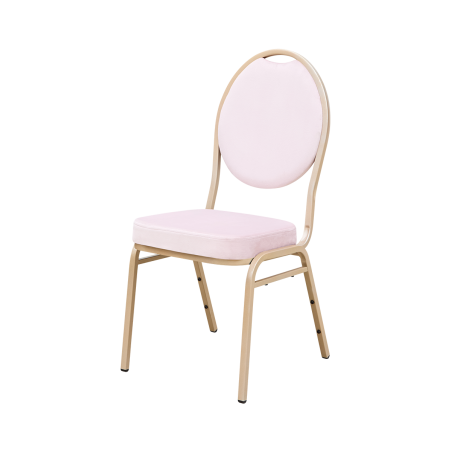 Stapelstühle / Bankettstühle HERMAN MODERN Rosa Veloursf