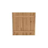 Tisch mit Eichenplatte ALFA R Weiß