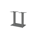 Tisch mit Eichenplatte ALFA DUO Grau