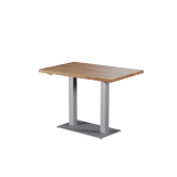 Tisch mit Eichenplatte ALFA DUO Grau