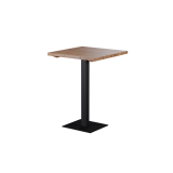 Tisch mit Eichenplatte ALFA BAR Schwarz