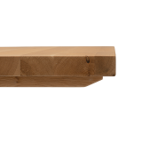 Tisch mit Eichenplatte ALFA BAR DUO Grau