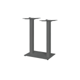 Tisch mit Eichenplatte ALFA BAR DUO Grau