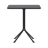 Biergartentisch PRATO 70x70 Schwarz