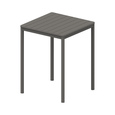 Biergartentisch TERRAZZA BAR 80x80 Dunkelgrau