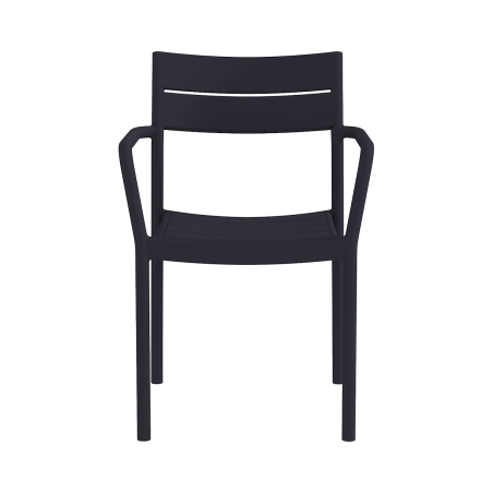 Biergartenstuhl CAPRI ARM Schwarz