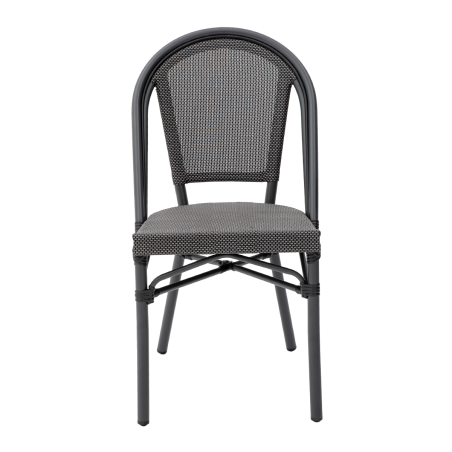 Technorattan Stuhl MATTEO Graphit