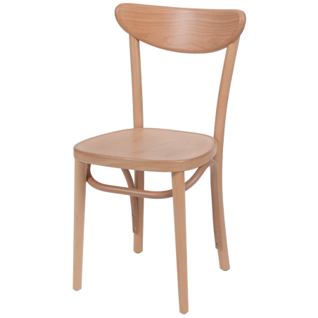 Holz Restaurantstuhl BOOMERANG Holzoptik Natur