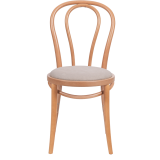 Holz Restaurantstuhl MONET 18 mit Polsterung in Beige