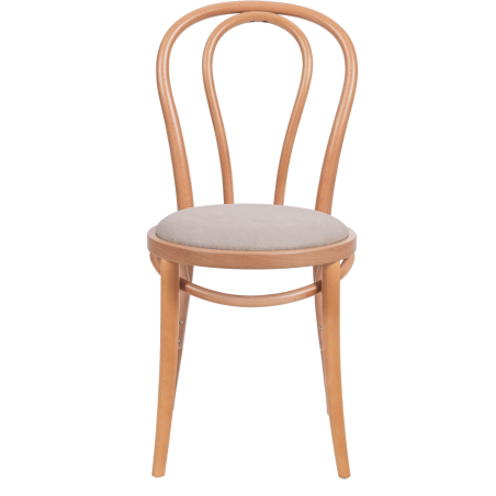 Holz Restaurantstuhl MONET 18 mit beigem Sitz
