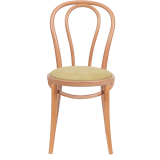 Holz Restaurantstuhl MONET 18 mit pistaziengrünem Sitz