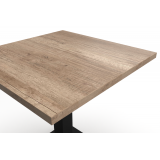 Bistrotisch ALFA S 68x68 mit Laminierte-Platten 28 mm Sonoma Eiche